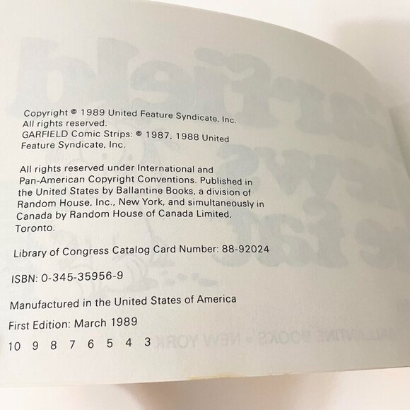 Garfield at Large and Garfield Chews the Fat Books by Jim Davis - Picture 14 of 16